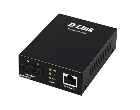 Медиаконвертер D-link DMC-F15SC черный