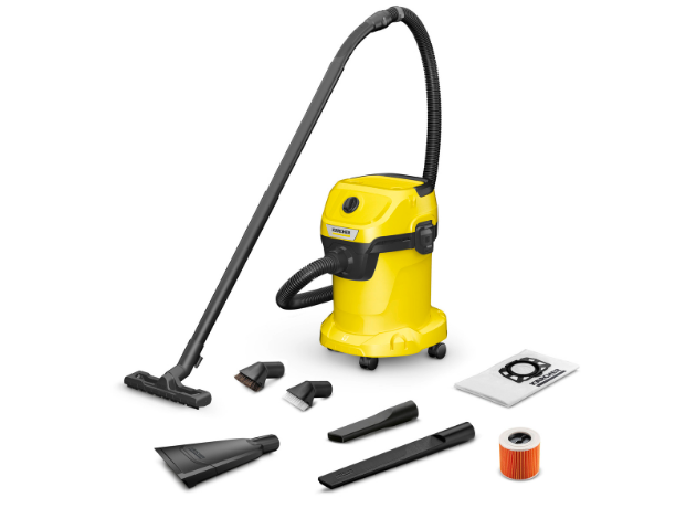 Пылесос Karcher WD 3 V-17/6/20 черный/желтый