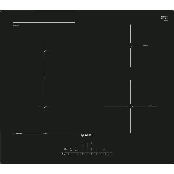 Варочная поверхность Bosch PVS611FC5Z индукционная черный